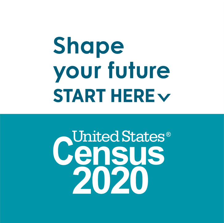 Census 2020 Start Here Logo