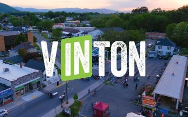 Farmers' Market area with Vinton wording imposed over it