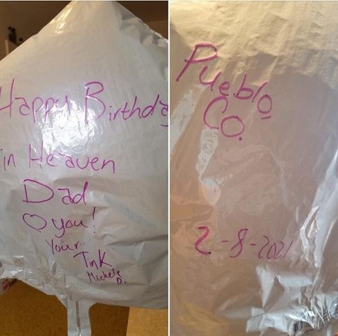 Photo of balloon that travelled from CO to VA
